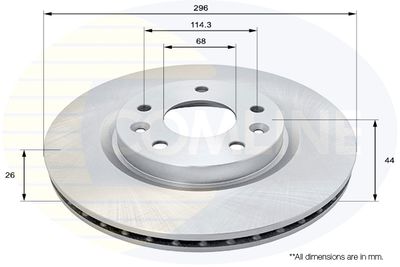 Диск тормозной передний ALLIED NIPPON ADC0295V