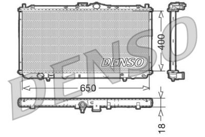 Радиатор системы охлаждения DENSO DRM45010