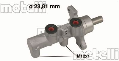 Цилиндр тормозной главный METELLI 050568