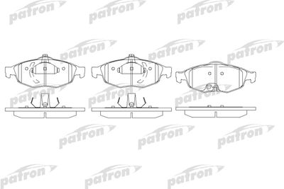 Колодки тормозные дисковые передние PATRON PBP1550