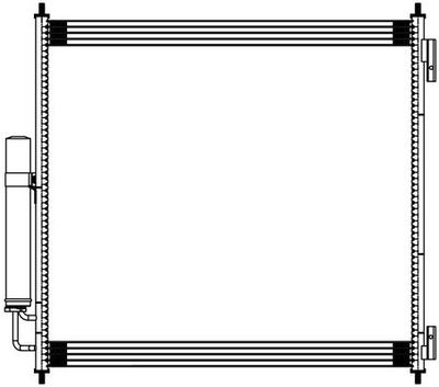 Радиатор кондиционера LUZAR LRAC1017