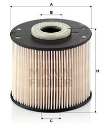 Фильтр топливный MANN-FILTER PU927X