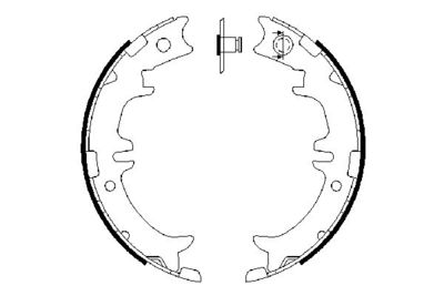 Колодки тормозные барабанные BOSCH 0986487615