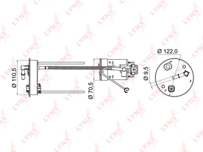 Фильтр топливный LYNXauto LF950M