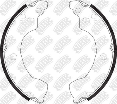 Колодки тормозные барабанные NIBK FN1247
