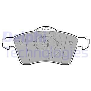 Колодки тормозные дисковые комплект DELPHI LP1092