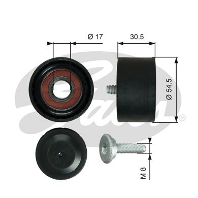Ролик обводной GATES T36375