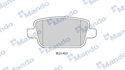 Колодки тормозные дисковые Mando MBF015232