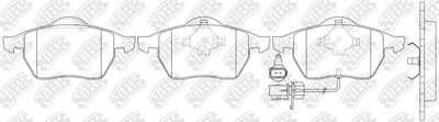 Колодки тормозные дисковые передние NIBK PN0300W