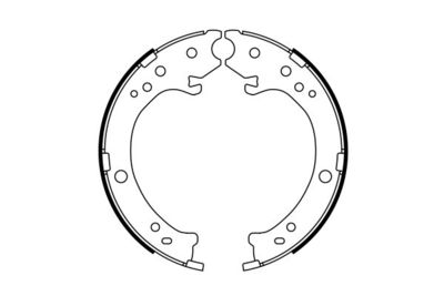 Колодки тормозные барабанные BOSCH 0986487765