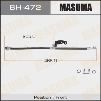 Шланг тормозной передний правый Masuma BH472