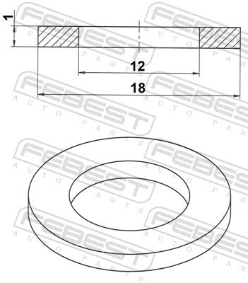 Кольцо уплотнительное SUZUKI 0916812017