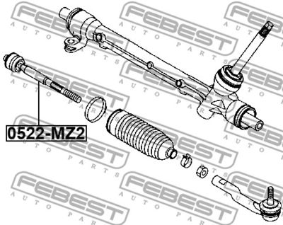 Тяга рулевая FEBEST 0522MZ2