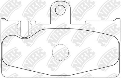 Колодки тормозные дисковые NIBK PN1456