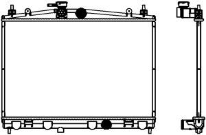 Радиатор системы охлаждения SAKURA 33418507