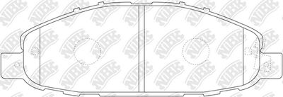 Колодки тормозные дисковые NIBK PN2475
