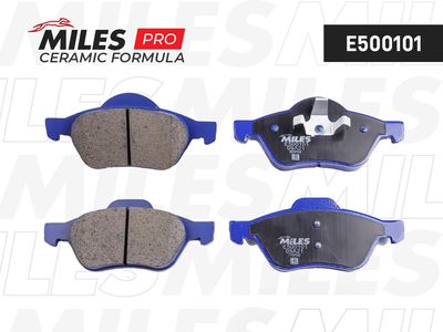 Колодки тормозные передние Miles E500101