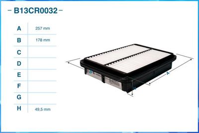 Фильтр воздушный CWORKS B13CR0032