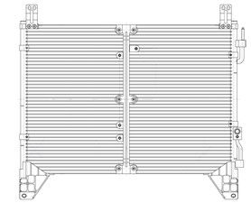 Радиатор кондиционера LUZAR LRAC1752