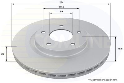 Диск тормозной передний ALLIED NIPPON ADC2721V