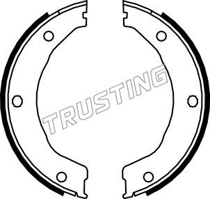 Колодки тормозные барабанные TRUSTING 040158