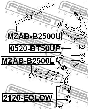 Опора шаровая нижняя FEBEST 2120EQLOW