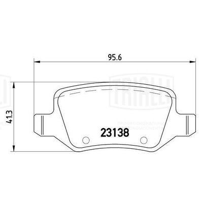 Колодки тормозные задние TRIALLI PF4054