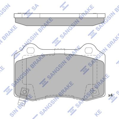 Колодки тормозные дисковые SANGSIN SP4296