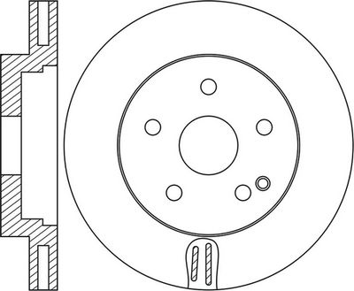 Диск тормозной передний Mercedes Benz A204421000007