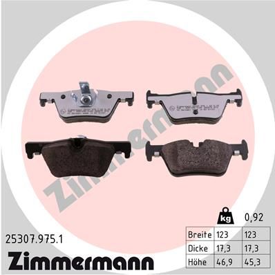 Колодки тормозные дисковые ZIMMERMANN 253079751