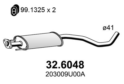 Глушитель задняя часть NOVAK 23707