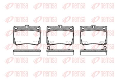 Колодки тормозные дисковые REMSA 075002