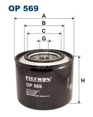 Фильтр масляный FILTRON OP569