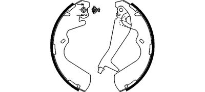 Колодки тормозные задние барабанные Nisshinbo NS6007