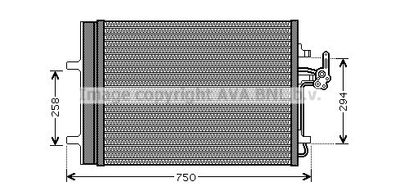 Радиатор кондиционера с осушителем AVA FDA5427D