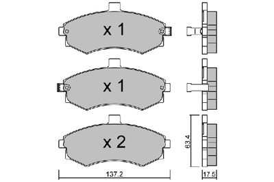 Колодки тормозные дисковые DOUBLE FORCE DFP3378