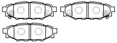 Колодки тормозные дисковые HSB HP8433