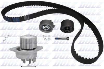 Комплект ГРМ с помпой DOLZ KD042