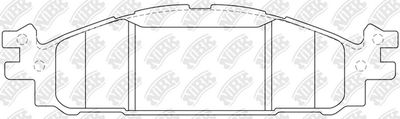 Колодки тормозные дисковые передние NIBK PN0622