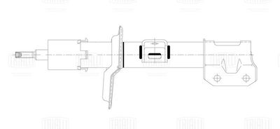 Стойка переднего амортизатора левая TRIALLI AG24150