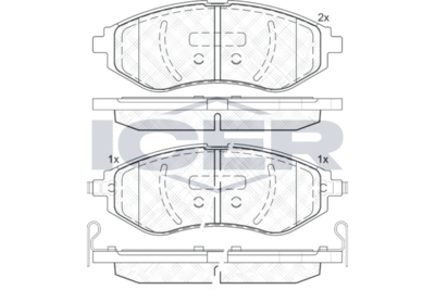 Колодки тормозные дисковые KRONER K003058