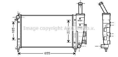 Радиатор системы охлаждения AVA FTA2275