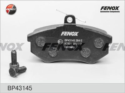 Колодки тормозные передние FENOX BP43145
