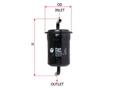 Фильтр топливный SAKURA FS1718