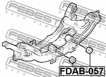 Сайлентблок заднего подрамника VOLVO 9480857