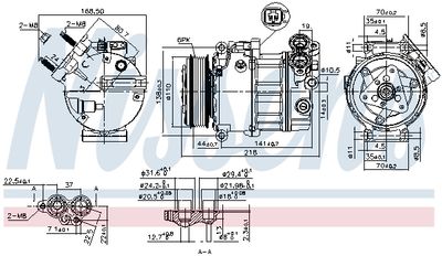 Компрессор кондиционера NISSENS 890125