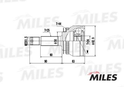 ШРУС наружный Miles GA20182
