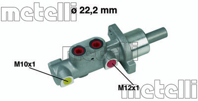 Цилиндр тормозной главный METELLI 050297