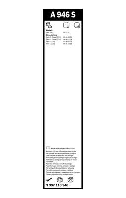 Щетка стеклоочистителя BOSCH 3397118946