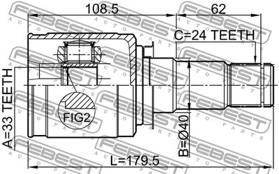 ШРУС FEBEST 0411CY3MTRH